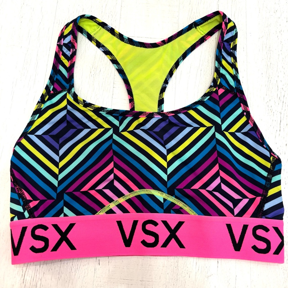 VSX Women's Geometric Colorful Size S Sports Bra Trio - Picture 6 of 13